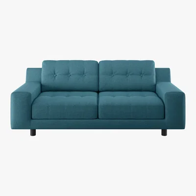 Habitat Hendricks Teal FaBric 2 Seater Sofa, Teal
