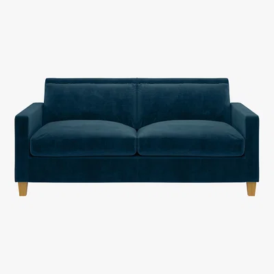 Habitat Chester Ink Blue 2 Seater Sofa, Blue