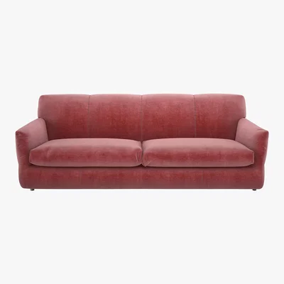 Habitat Newington Dusty Pink Velvet 3 Seater Sofabed, Pink