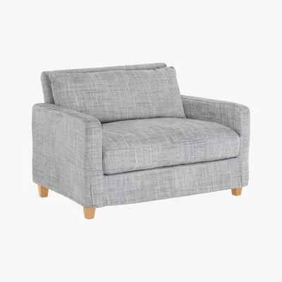Habitat Chester Black & White Italian Woven FaBric Compact Sofa, Black And White