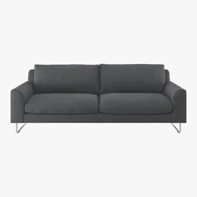 Habitat Lyle Grey Textured FaBric 3 Seater Sofa, Grey