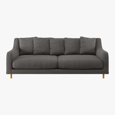 Habitat Swift Charcoal Grey Wool 3 Seater Sofa, Charcoal