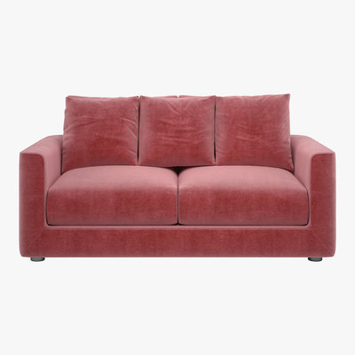 Habitat Rupert Dusty Rose 2 Seat Sofa, Dusty Rose