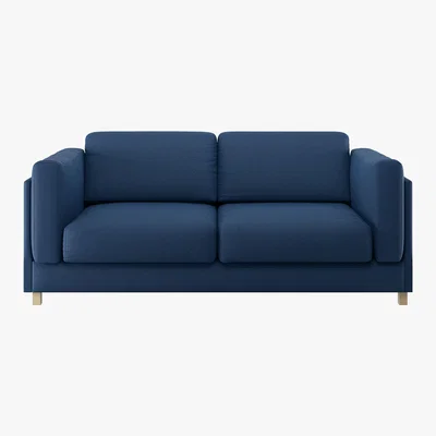 Habitat Colombo Blue FaBric 3 Seat Sofa, Blue