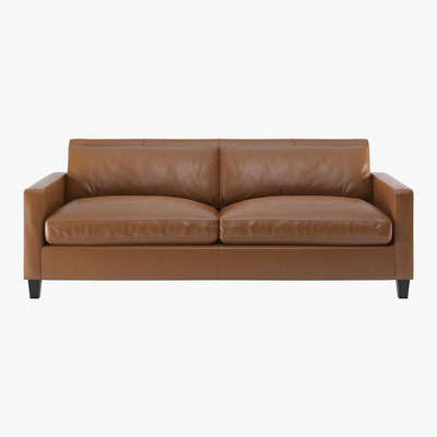 Habitat Chester Light Brown 3 Seat Sofa, Dark Feet, Light Brown