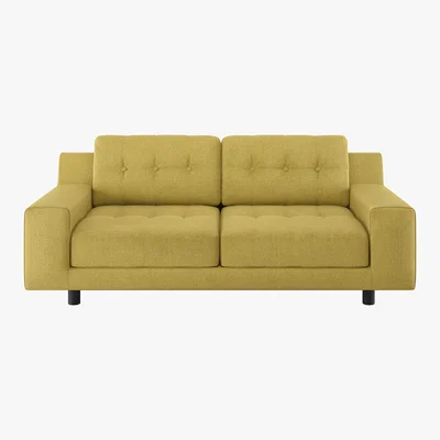 Habitat Hendricks Saffron Yellow FaBric 2 Seat Sofa, Saffron