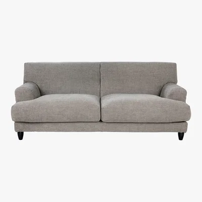 Habitat Askem Natural Woven Stripe Linen 3 Seater Sofa, Stripey