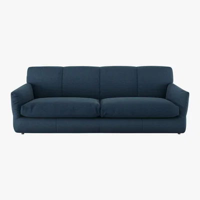 Habitat Newington Navy Blue Wool 3 Seater Sofabed, Navy