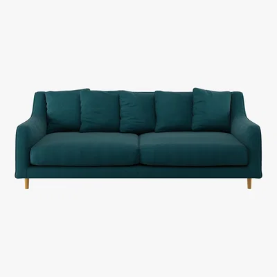 Habitat Swift Teal Wool 3 Seater Sofa, Teal