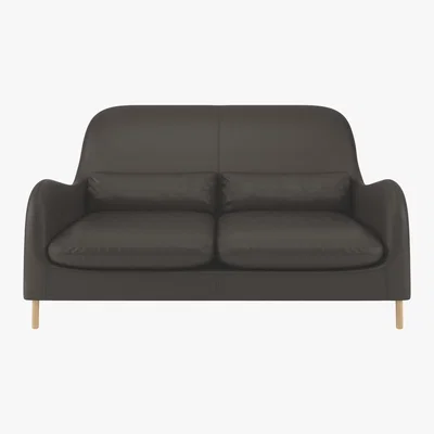 Habitat Smithfield Brown Leather 2 Seater Sofa, Brown