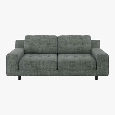 Habitat Hendricks Grey FaBric 2 Seat Sofa, Grey
