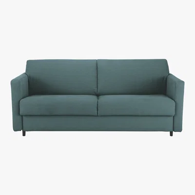 Habitat Howi Teal Blue FaBric 3 Seater Sofa Bed, Blue