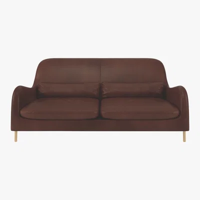 Habitat Smithfield Tan Leather 3 Seater Sofa, Tan