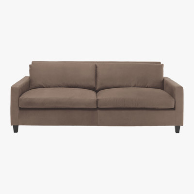 Habitat Chester Light Brown Luxury Leather 3 Seater Sofa, Light Brown