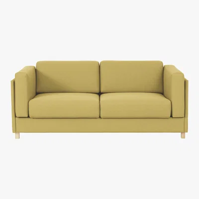 Habitat Colombo Saffron Yellow FaBric 3 Seater Sofa, Saffron Yellow