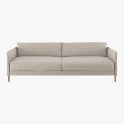Habitat Hyde Natural Textured Woven FaBric 3 Seater Sofa Bed, Natural