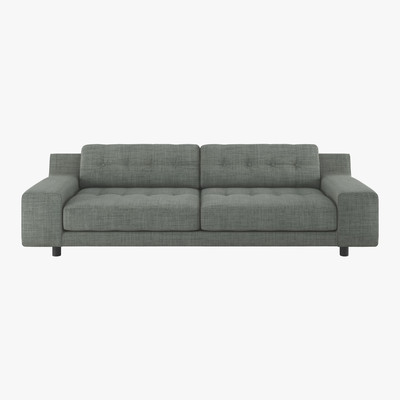 Habitat Hendricks Grey Italian Woven 4 Seater Sofa, Grey
