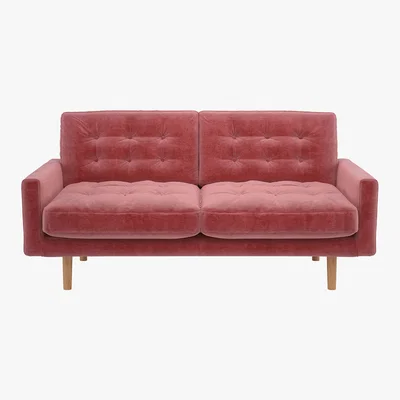 Habitat Fenner Dusty Rose 2 Seater Sofa, Dusty Rose