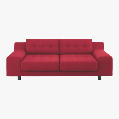 Habitat Hendricks Red Wool 3 Seater Sofa, Red