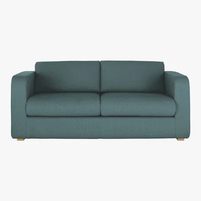 Habitat Porto Teal Blue FaBric 3 Seater Sofa, Blue