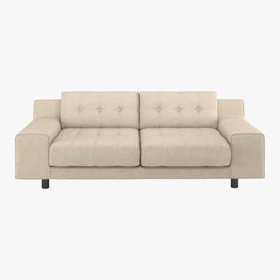 Habitat Hendricks Natural Italian Woven FaBric 3 Seater Sofa, Natural