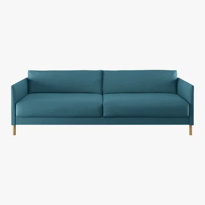 Habitat Hyde Teal 3 Seater Sofa Bed, Wooden Legs, Teal