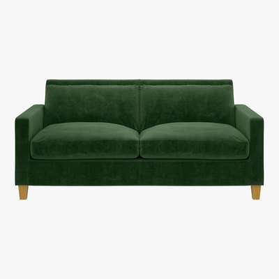 Habitat Chester Moss Green 2 Seater Sofa, Moss Green