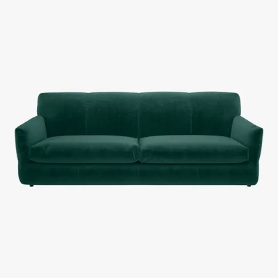 Habitat Newington Emerald Green Velvet 3 Seater Sofabed, Green