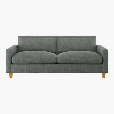 Habitat Chester Grey Itatlian Woven 3 Seater Sofa, Grey