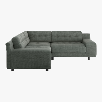 Habitat Hendricks Grey Italian Woven Small Right-Hand Corner Sofa, Grey