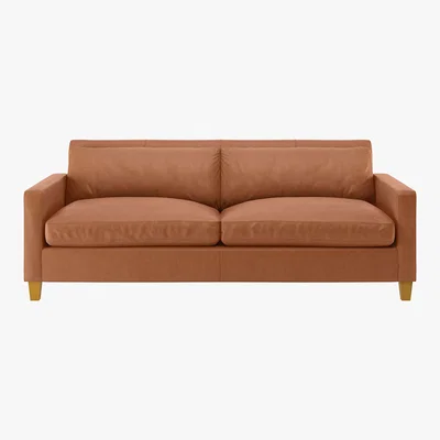 Habitat Chester Tan  Luxury Leather 3 Seater Sofa, Tan
