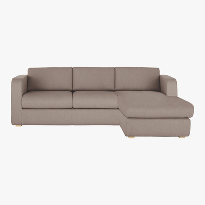 Habitat Porto Natural FaBric Reversible Chaise Sofa Bed, Natural