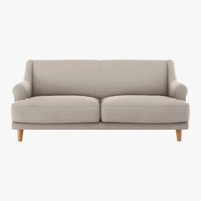 Habitat Townsend Natural Textured FaBric 2 Seater Sofa, Natural
