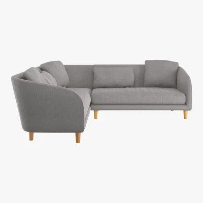 Habitat Colby Grey FaBric Right Arm Corner Sofa, Grey