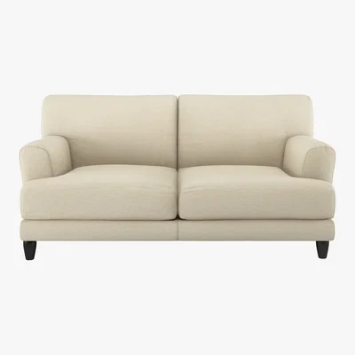 Habitat Askem Natural Linen Mix 2 Seater Sofa, Natural