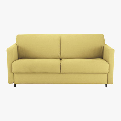 Habitat Howi Yellow FaBric 2 Seater Sofa Bed, Saffron Yellow