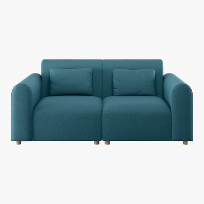 Habitat Tab Teal Green FaBric 2 Seater Sofa, Green