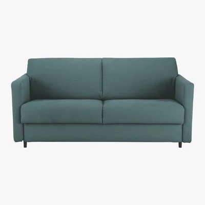 Habitat Howi Teal Blue FaBric 2 Seater Sofa Bed, Blue