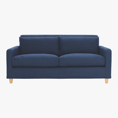 Habitat Chester Blue FaBric 2 Seater Sofa, Blue