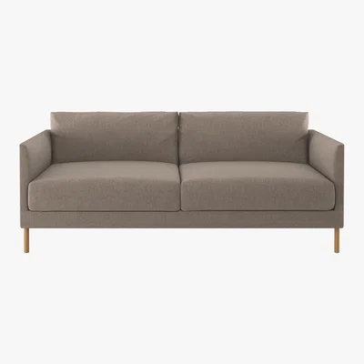 Habitat Hyde Natural FaBric 3 Seater Sofa, Wooden Legs, Natural