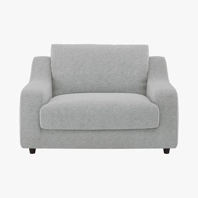 Habitat Slope Grey Wool Loveseat Sofa, Grey