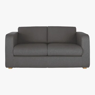 Habitat Porto Charcoal Grey FaBric 2 Seater Sofa Bed, Charcoal