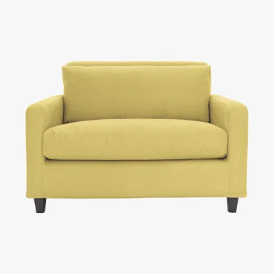 Habitat Chester Yellow FaBric Compact Sofa, Saffron Yellow