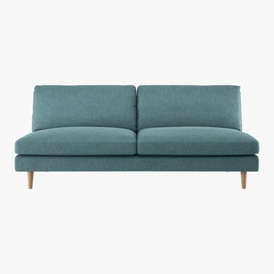 Habitat Teo Teal Blue FaBric 3 Seat Sofa, Blue