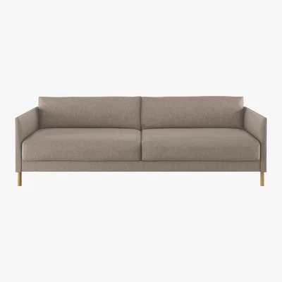 Habitat Hyde Natural FaBric 3 Seater Sofa Bed, Wooden Legs, Natural