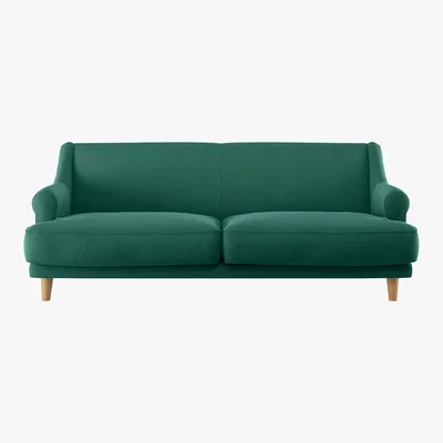 Habitat Townsend Green FaBric 3 Seater Sofa, Green