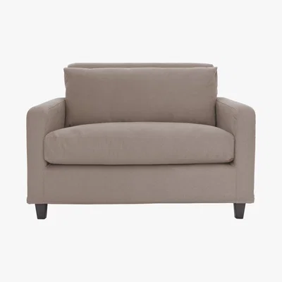 Habitat Chester Natural FaBric Compact Sofa, Natural