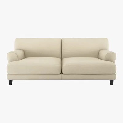 Habitat Askem Natural Linen Mix 3 Seater Sofa, Natural