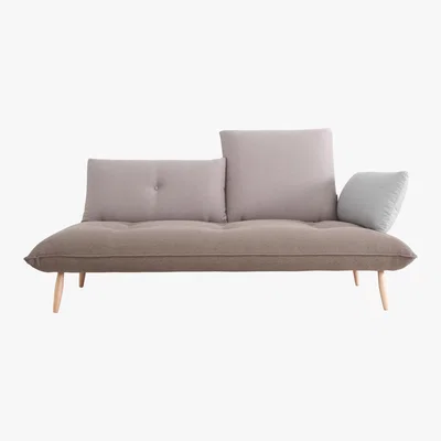 Habitat Naoko Natural Right-Arm 3 Seater Sofa, Natural