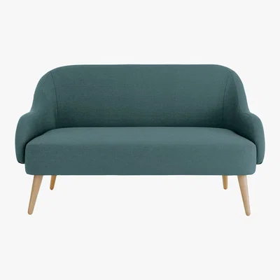 Habitat Momo Teal Blue FaBric 2 Seater Sofa, Teal